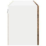 Wall Glass Cabinet PORTO Old Wood 80 x 31 x 40 cm 885303