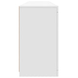 Sideboard with LED Lights White 162x37x67 cm 3208995