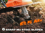 1500W Electric Garden Tiller w/Foldable Handle, 40cm Working Width, 20cm Tilling Depth, 6 Blades, 2 T3398P554173