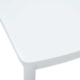 Dining Chair 2 pcs White and White Solid Rubber Wood 42020417