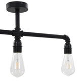 Ceiling Lamp Black 3 x E27 Bulbs 281628