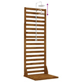 Outdoor Shower 205.5 cm Solid Acacia Wood and Stainless Steel 903118