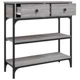 Console Table Grey Sonoma 72.5x25x75 cm Engineered Wood 834188