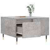 ZNTS Coffee Table Concrete Grey 55x55x36.5 cm Engineered Wood 830752