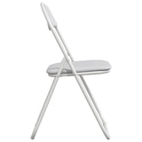 Folding Chair 8 pcs White 48 x 43.5 x 81 cm Faux Leather 42029051