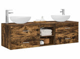 Bathroom Cabinet Set 3 pcs Smoked Oak 49.5 x 41 x 64.5 cm 3405807