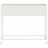 Raised Garden Planter White 100 x 26 x 82 cm Steel 865877