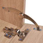ZNTS Eight Piece Bathroom Furniture and Basin Set Beige 272234
