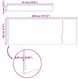 Lawn Edging 4 pcs Silver 450 x 0.05 x 20 cm Galvanised Steel 868031