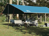Camping Tarp Blue 460x305x210 cm Waterproof 94686
