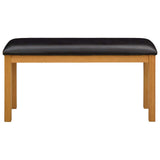 Dining Bench 95 x 32 x 45 cm Solid Oak Wood Black 42039173