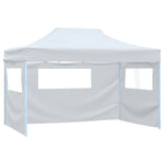 Foldable Party Tent with 4 Sidewalls 3x4.5 m White 48870