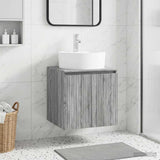Wall-Mounted Sink Vanity Grey Sonoma 49.5 x 44.5 x 65 cm 890438
