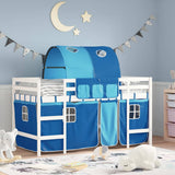 Kids' Loft Bed with Tunnel without Mattress Blue 80x200cm 3206986