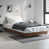 Bed Frame without Mattress Brown Oak 90x200 cm Engineered Wood 832172