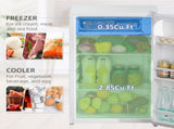 91 Litre Freestanding Under Counter Fridge Freezer, Small Fridge with Chiller Box, Adjustable T3398P340975