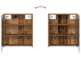 Bathroom Mirror Cabinet Old Wood 40 x 10.5 x 60.5 cm 889029