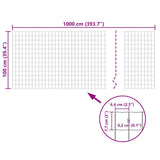 Euro Fence Steel 10x1 m Grey 142520