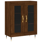 Highboard Brown Oak 69.5x34x180 cm Engineered Wood 3189300