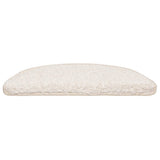 Stair Mats 30 pcs 56x17x3 cm White Half Round 3365805