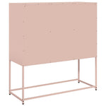 ZNTS Sideboard Pink 100.5x39x107 cm Cold-rolled Steel 853417