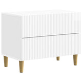 Bedside Cabinet with Drawer High Gloss White 62 x 34.5 x 48 cm 894549