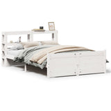Bed Frame with Headboard without Mattress White 160x200 cm 3306026