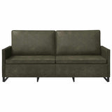 3 Seater Sofa Army Green 190 x 81 x 82 cm Faux Suede Fabric 42041002