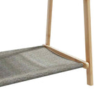 Clothes Rack with Shelves 132x45.5x150.5 cm Bamboo 4008914