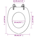 Toilet Seats with Lids 2 pcs MDF Sea Star 275911