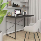 30208 Computer Desk Black 110x60x70 cm Engineered Wood