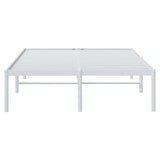 Metal Bed Frame without Mattress White 120x190cm 350910