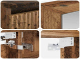Bathroom Cabinet Set 5 pcs Old Wood Engineered Wood 3407293