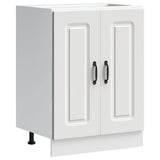 Sink Base Cabinet Kalmar White 60x46x81.5 cm Engineered Wood 853437
