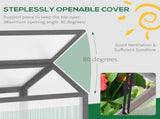 Wooden Cold Frame Greenhouse Garden Portable Raised Planter 68972599