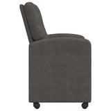 Dining Chairs with Wheels 2 pcs Black 57 x 67 x 95 cm 42017839