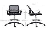 Ergonomic Mesh Back Draughtsman Chair, Tall Standing Desk Chair with Adjustable Height and Footrest T3398P329529