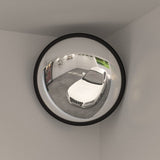 Indoor Convex Traffic Mirror Black 40 cm Acrylic 153078