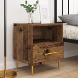 Bedside Table 2 pcs Old Wood 40 x 35 x 47.5 cm Engineered Wood 884068