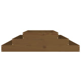 Planter Honey Brown 110x110x27 cm Solid Wood Pine 823902