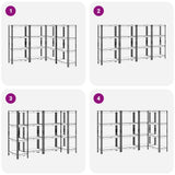 4-Layer Storage Shelves 4 pcs Anthracite Steel&Engineered Wood 3307583