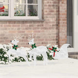 LED Reindeers 3 pcs Cold White Fabric 42012986