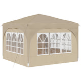 Pop-up Party Tent 290 x 290 x 245 cm Cream 42019867