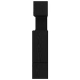 TV Cabinet Set Wall-mounted 10 pcs Black Oak Engineered Wood 3393319