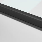 Interior Door Slim Black 83x201.5 cm Tempered Glass and Aluminium 155118
