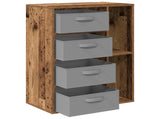 Sideboard with Drawer Old Wood 60 x 33.5 x 84 cm 8000474