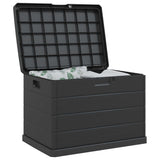 Garden Storage Box Anthracite 77.5 x 54.5 x 53 cm Plastic 42006489