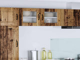 Wall Glass Cabinet LUCCA Old Wood 40 x 31 x 40 cm 884850
