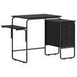 Desk with Storage Black Oak 120 x 50 x 75 cm 8007996