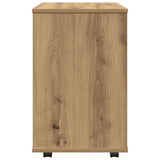Rolling Cabinet Artisan Oak 46x36x59 cm Engineered Wood 856661